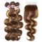 Dorsanee Hair Highlight Colored Human Hair Bundles with 5x5 Closure P4/27 Body Wave Bundles with HD Lace Closure - Dorsanee Hair
