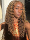 P4/27 Honey Blonde Brown Highlight Deep Wave 5x5 Lace Closure Wig 13x4 Lace Frontal Human Hair Wigs Colored Hair