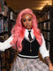 Dorsanee Pink Student Affordable Back to School Graduation College Girl 13x4 Lace Front Human Hair Wigs