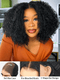 Dorsanee Pre-cut 9x6 HD Lace M-cap Wear Go Glueless Mini Knots Kinky Curly Hair Bob Wig Pre-plucked