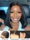 9x6 Pre-Cut HD Lace, largest lace size maintains stability while allows versatile hairstyle.