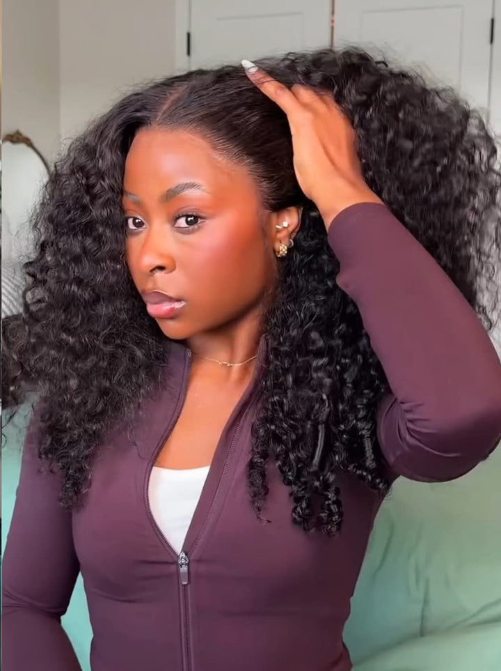 Dorsanee Raw Burmese Curly Short Bob Elegant 13x4 Lace Frontal Human Hair Wigs