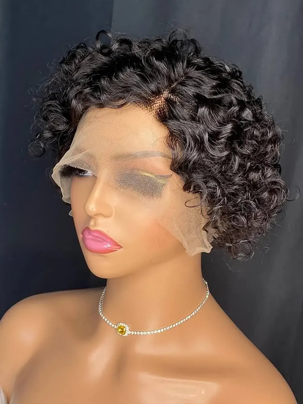 Dorsanee Pixie Cut Short Curly 13x4 Lace Front Human Hair Wigs