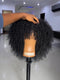 Dorsanee Short Fluffy Afro Kinky Curly With Bangs 14 16inch Bob Wig 13x4 Lace Front Human Hair Wigs