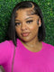 Short Straigh Human Hair Bob Wigs Straight Bob Wigs Put On and Go Glueless Wigs