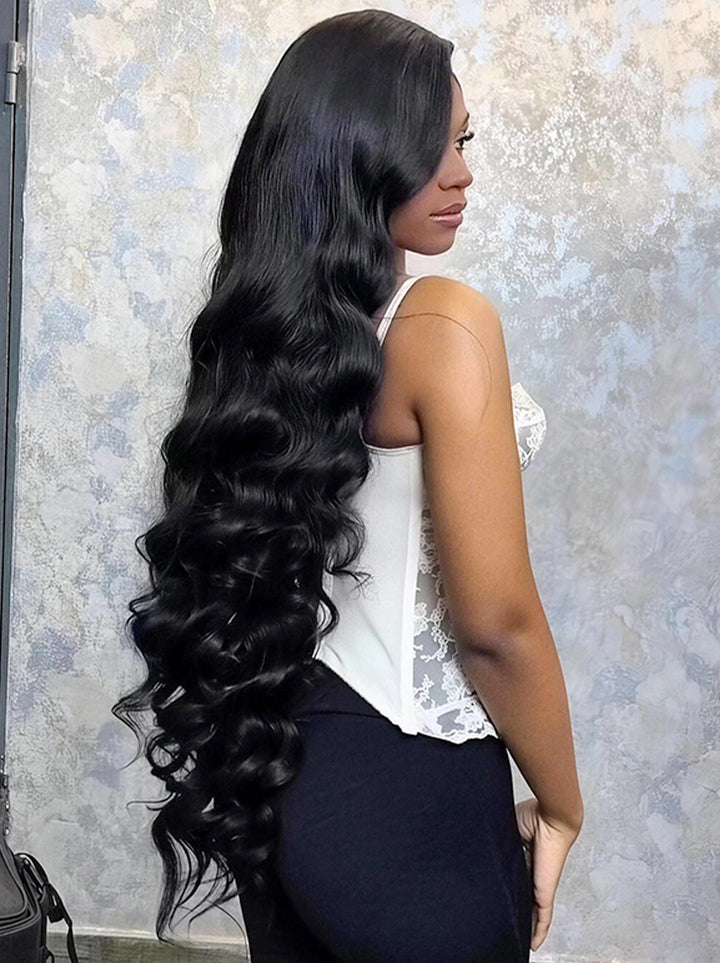 Dorsanee Soft Bouncy Loose Body Wave 13X4 Lace Front Human Hair Wigs 250 300 Density