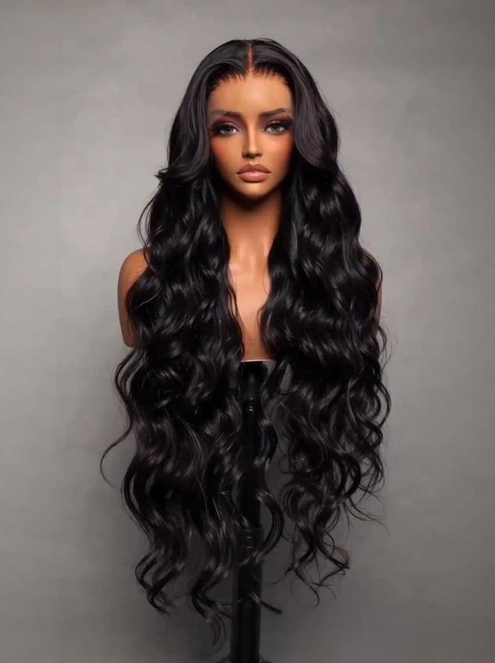 Dorsanee Soft Bouncy Loose Body Wave 13X4 Lace Front Human Hair Wigs 250 300 Density