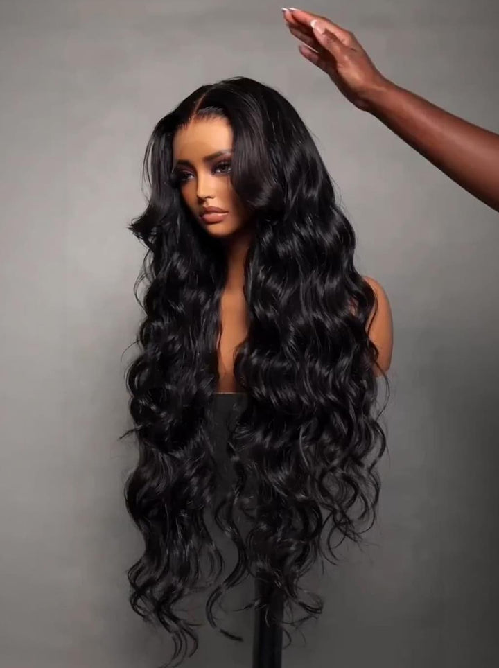 Dorsanee Soft Bouncy Loose Body Wave 13X4 Lace Front Human Hair Wigs 250 300 Density