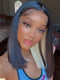 Straight Short Bob Wigs Peekaboo Two Tones HD Lace Wigs