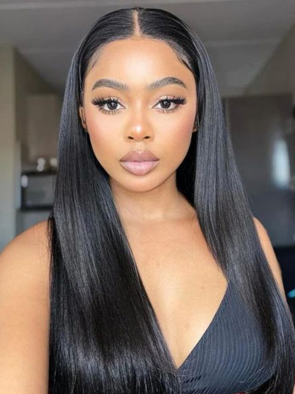 Straight Lace Front Wigs Human Hair None Lace Frontal Wigs Human Hair Pre Plucked