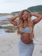 Dorsanee Sun-Kissed Golden Caramel Honey Blonde Luxury Summer Beach Vacations 13x4 Lace Front Human Hair Wigs