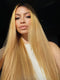Dorsanee Sun-Kissed Golden Honey Blonde Bone Straight 13X4 Lace Front Human Hair Wigs