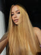 Dorsanee Sun-Kissed Golden Honey Blonde Bone Straight 13X4 Lace Front Human Hair Wigs