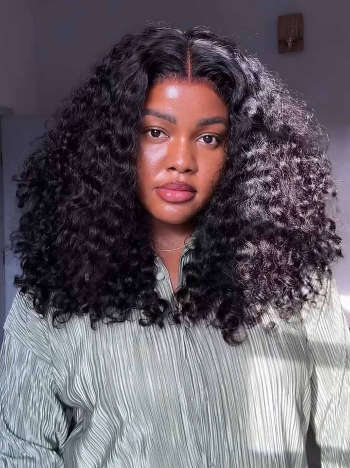 Dorsanee Tight Coily Kinky Curly Short Bob 13x4 Lace Frontal Human Hair Wigs