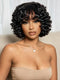 Dorsanee Tight Spiral Deep Curls Short Bob Machine Made Human Hair Wigs