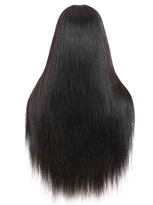 Dorsanee Hair U Part Human Hair Wigs for Black Women Straight Beginner Friendly Unprocessed Brazilian Virgin Human Hair Wig Glueless Hair 180% Density Natural Color