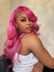Dorsanee Vibrant Magenta Hot Pink 13x4 Lace Front Virgin Human Hair Wigs