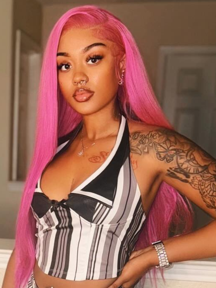 Dorsanee Vibrant Magenta Purple Pink 13x4 Lace Front Human Hair Wigs