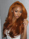 Dorsanee Vibrant Pumpkin Copper Orange 13x4 Lace Front Virgin Human Hair Wig
