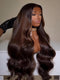 Dorsanee Vietnamese Brown Bone Straight 13x4 Lace Front Human Hair Wigs