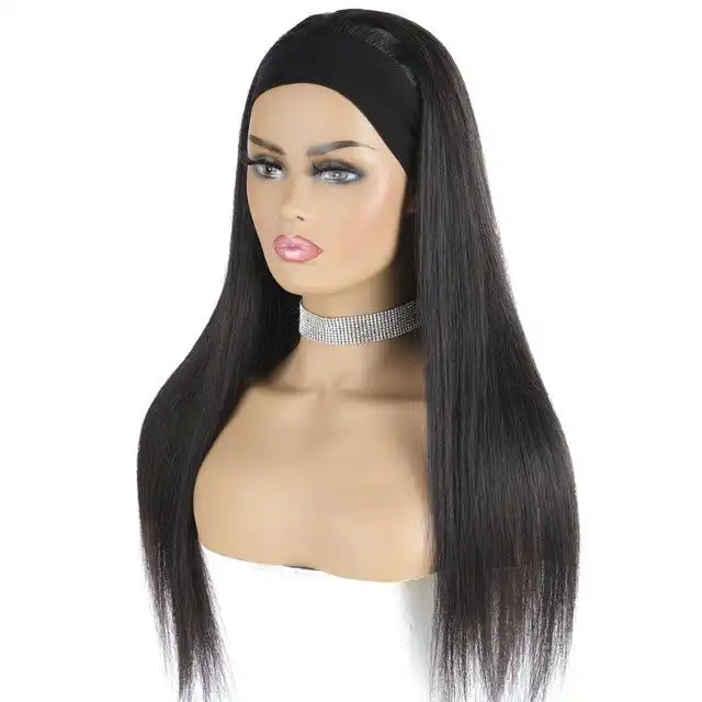 Dorsanee Hair Straight Headband Wig Human Hair Wigs For Black Women