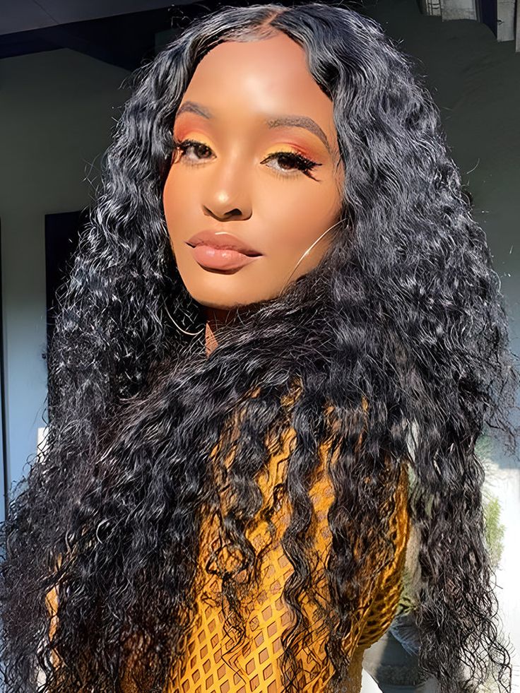 Dorsanee Hair Water Wave 13x4 HD Lace Front Wig Wet and Wavy Natural Human Hair Wig