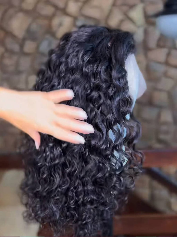 Dorsanee Water Wave Short Bob Elegant 13x4 Lace Frontal Human Hair Wigs