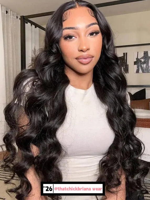 Wear Go Glueless Wig Body Wave Human Hair Wigs 26 inch 6x4 HD Lace Closure Wig Pre Plucked