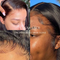Dorsanee Hair 13x6 Kinky Straight Transparent Lace Front Wig 100% Virgin Human Hair Wig