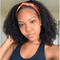 Dorsanee Hair Kinky Curly Headband Hair Wig human hair wigs