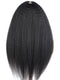 Yaki Straight V Part Wigs Human Hair for Women Glueless Upgrade U Part Wig Machine Made Clips in V Part Wig Leave Out Real Scalp Beginner Friendly Natural Color