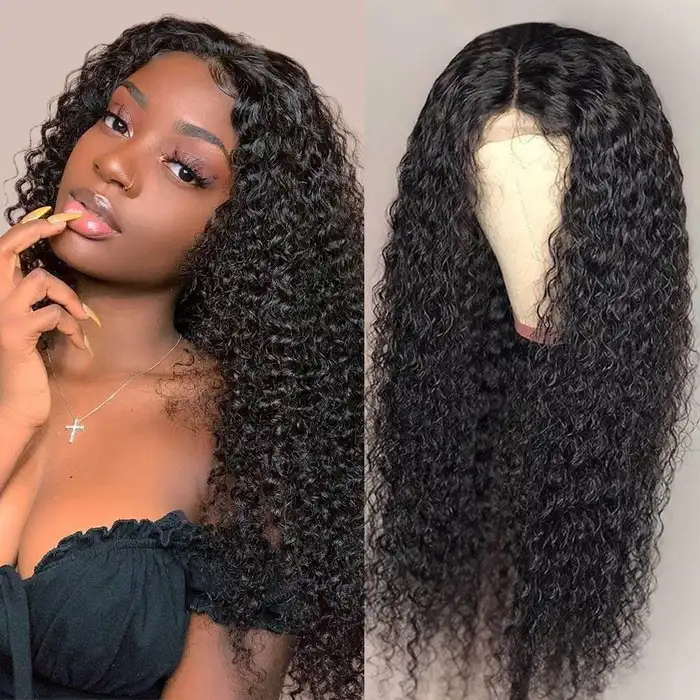 Dorsanee Hair 360 Lace Front Jerry Curly Hair Wigs Pre Plucked With Baby Hair Natural Black Color Wigs For Blcak Women Human Hair Wigs