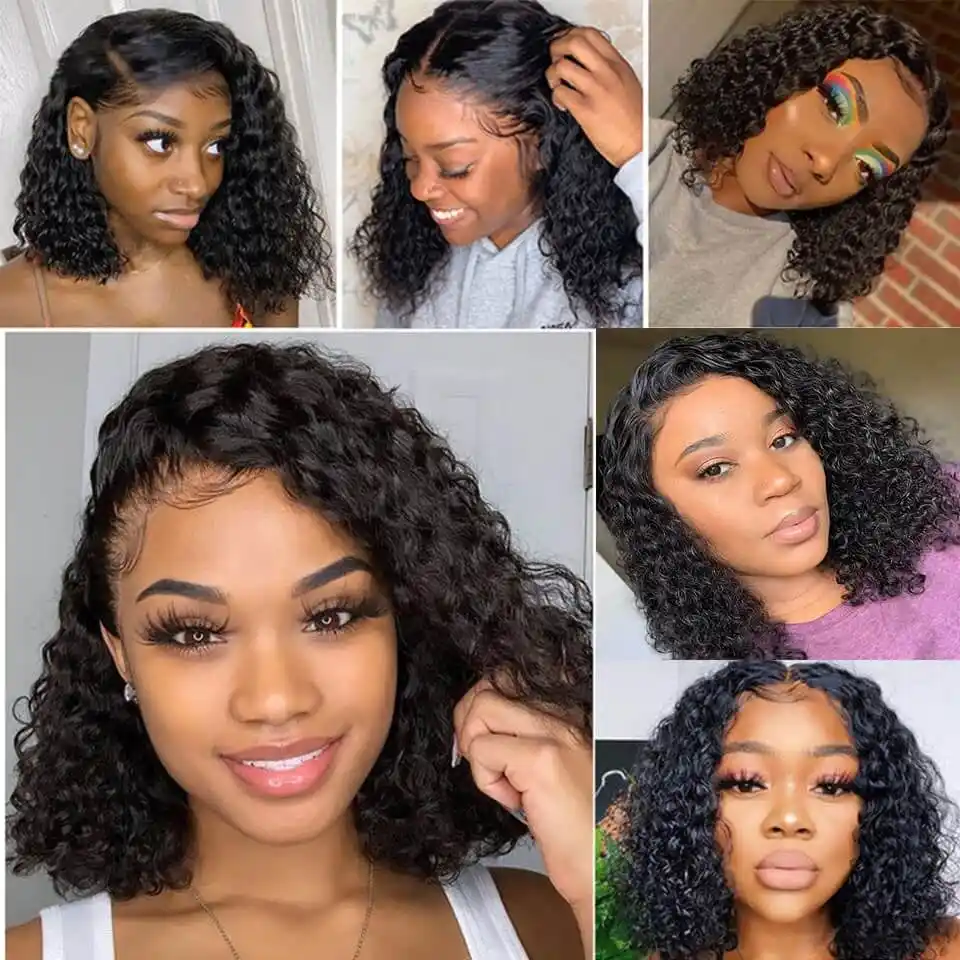 Dorsanee hair water wave 4×4 lace closure human hair wigs with baby hair