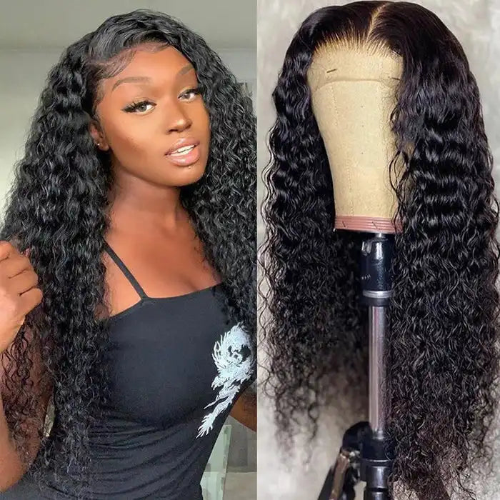 Dorsanee Hair Water Wave Hair 4x4 HD Lace Closure Perfect Hairline With Baby Hair 100% Virgin Human Hair Wig for black woman