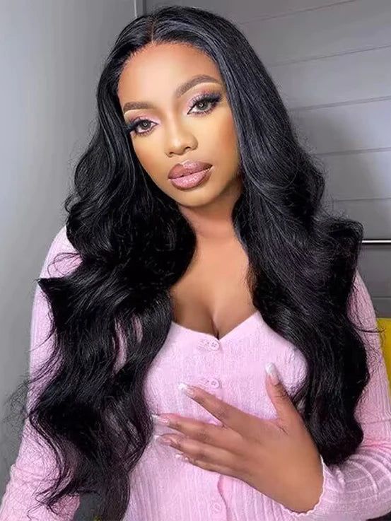 Glueless Body Wave Wigs Wear and Go 6x4 Pre-plucked Bleached Knots Pre Cut HD Lace Front Human Hair