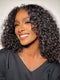 Dorsanee Short Curly Bob 13x4 HD Lace Front Jerry Curly Human Hair Wig 180% Density