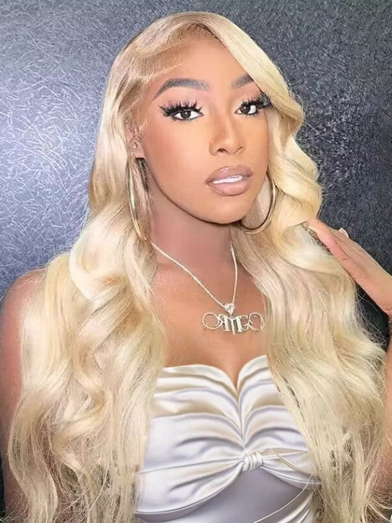 Dorsanee Honey Blonde Body Wave Hair Styles 613 Hair Color 13x4 HD Lace Front Human Hair Wigs