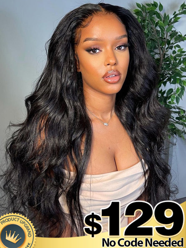 Body Wave Hair Wigs Realistic Transparent 6*4.5 Lace Closure Wig