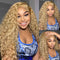 Dorsanee Hair #27 Honey Blonde Jerry Curly 13x4 Closure Wigs Human Hair Lace Front Wig