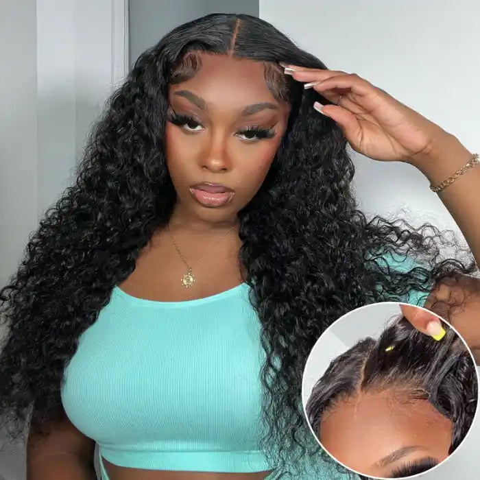 Dorsanee Hair Water Wave Wear & Go Glueless 6x4 Lace Closure Wig Pre Cut Lace with Natural Hairline Beginner Friendly for woman
