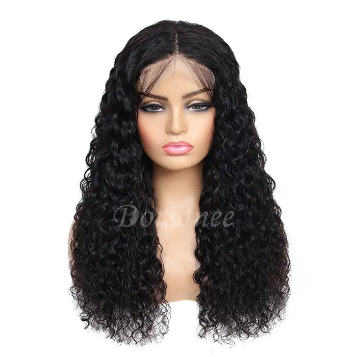 Dorsanee Hair Water Wave 5x5 HD Transparent Lace Closure Wig Human Hair Wig for black woman
