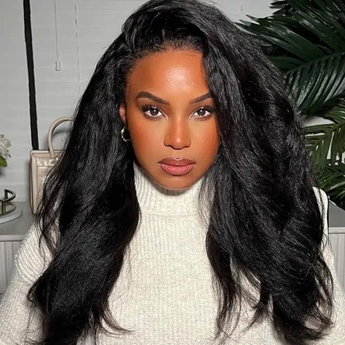 Dorsanee Hair Kinky Straight 4x4 HD Lace Closure Wig  Human Hair Natural Wigs for black woman