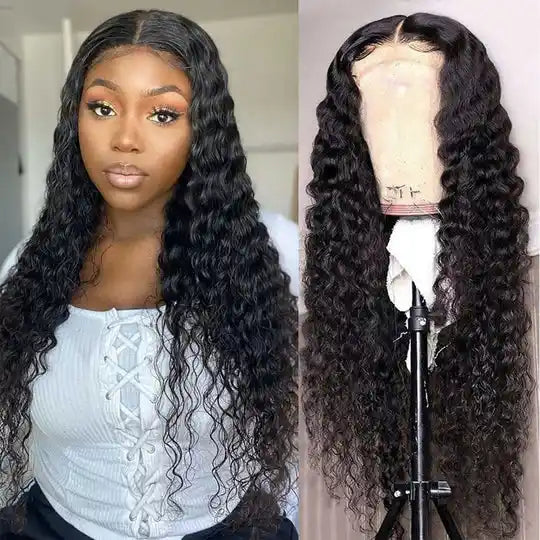 Dorsanee Hair Deep Wave Wear & Go Glueless 6x4 Lace Closure Wig Pre Cut Lace with Natural Hairline Beginner Friendly for woman