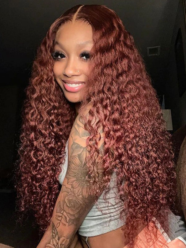 reddish-brown-Jerry-curly-6x4-lace-front-wigs-pre-plucked-with-baby-hair-salonready wig