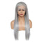 Dorsanee Hair Grey Colored 13x4 HD Lace Front Human Hair Wig Straight Brazilian Remy Hair
