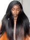 Dorsanee 250 Density 5x5 Pre Plucked HD Lace Closure Wigs Human Hair Kinky Straight Glueless Lace Wigs Realistic Look Natural Black Color