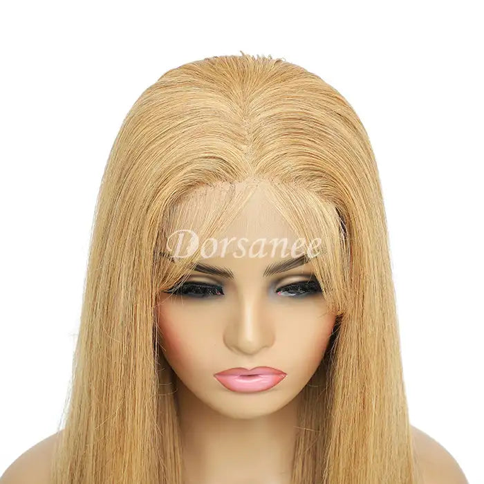 Dorsanee hair straight #27 honey blonde 13x4 5x5 HD lace front human hair wig