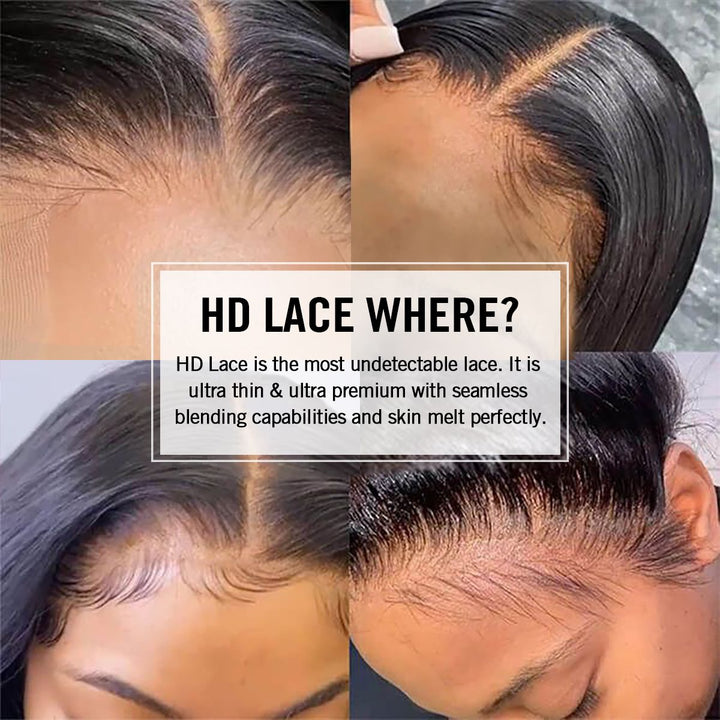 Dorsanee Deep Wave 13x6 HD Lace Front Wigs Natural Human Hair Wig