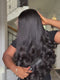 Dorsanee 300 400 Density Straight Hair With Loose Wavy Curls Ends 13x4 Lace Front Human Hair Wig