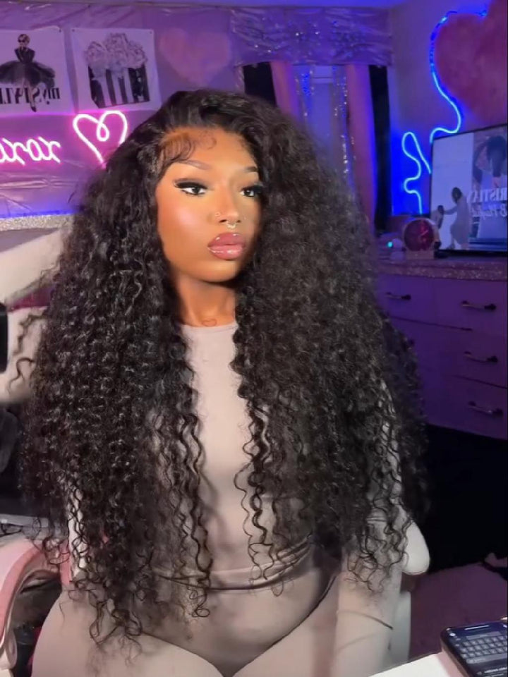 Dorsanee 13x4 Skinlike Real HD Lace Frontal Jerry Curl Pre-plucked Human Hair Wig